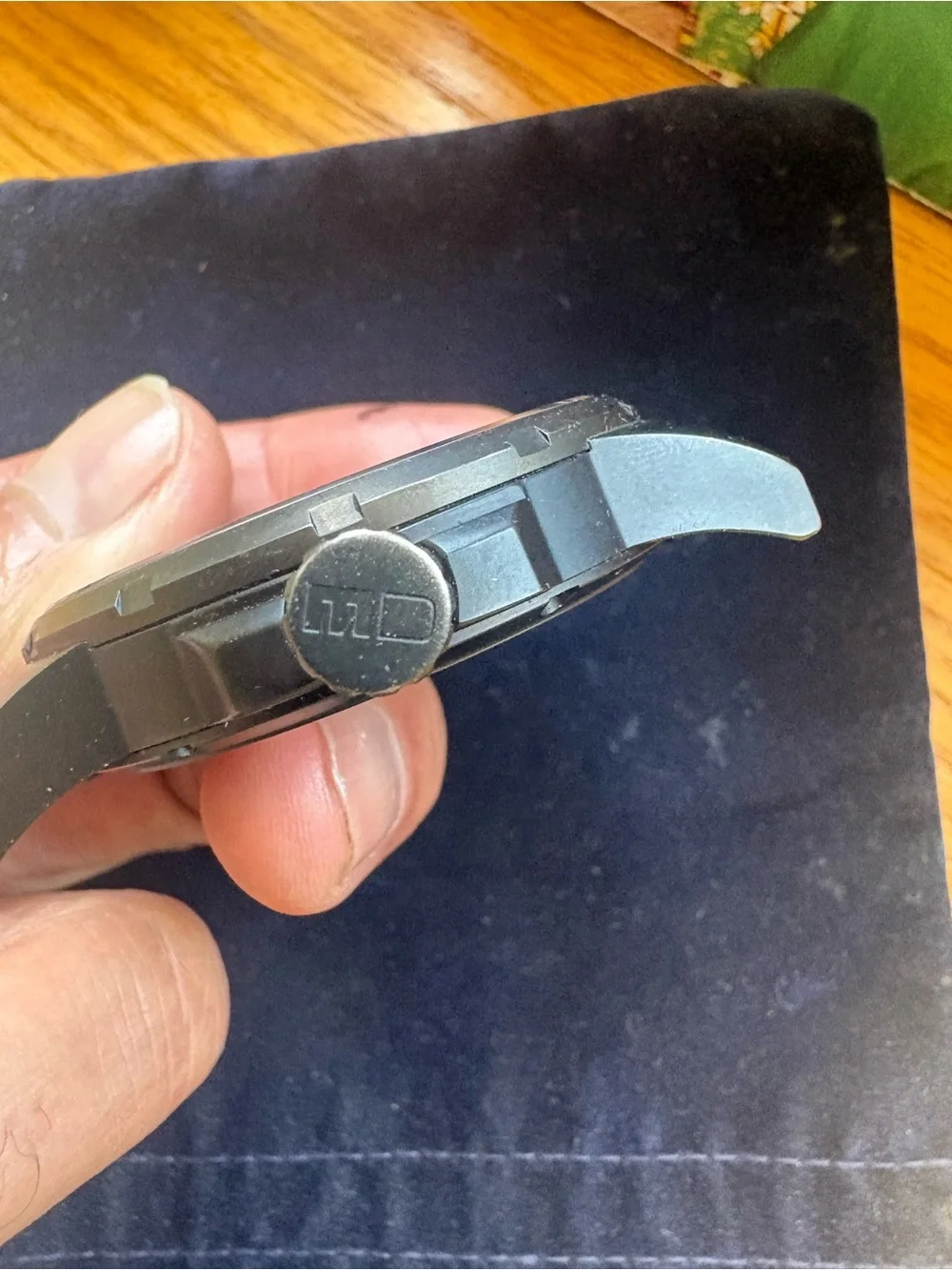 MOMO DESIGN BLACK PVD TITANIUM TIMEPIECE